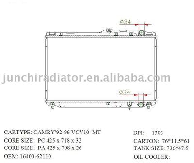 radiator OEM: 16400-62110