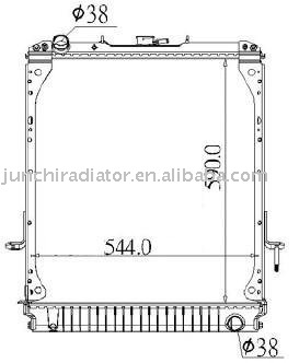 truck radiator O.E.#8973115580/8-97311-558-0