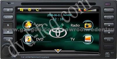 Vios Fortuner Hilux Corolla Ex 2010 Prado Car Dvd Player GPS Navigation Bluetooth Ipod HD LCD