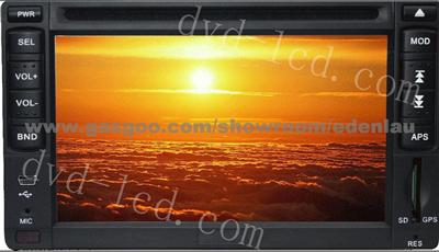 Double Din 2 Din Two Din Car Dvd Player With HD TFT LCD Bluetooth GPS Navigation