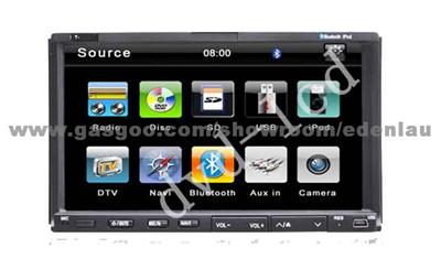 Double Din 2 Din Two Din Car Dvd Player With HD TFT LCD Bluetooth GPS Navigation For Wholesale