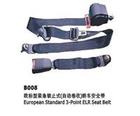 B008 European Standard 3-Point ELR Safety Seat Belt