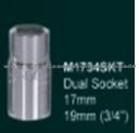 DUAL SOCKET  Wall Socket 17mm & 19mm(3/4