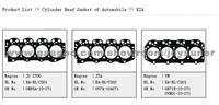 Cylinder Head Gasket For Kia