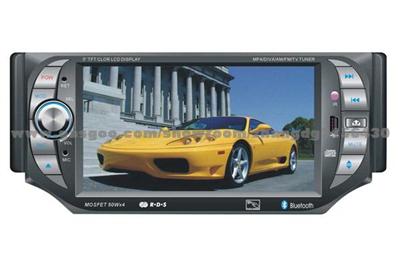 5 Inch Single Din Car DVD With GPS Bluetooth TFT Screenh RDS Ipod TV