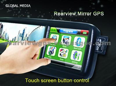 3.5 Inch Rearview Mirror GPS CM-035RB With Bluetooth/Homelimk/GPS/MP3/MP4