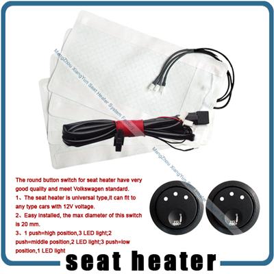 Round Button Switch Seat Heater,3-Position