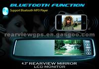 4.3 Inch Rearview Mirror With Bluetooth And 2 Ways Video Input BK-043RB For CadilacSRX From 2010 To 2011