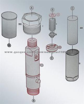 Injector 0 432 191 595 3930525 KBAL105P29 DLLA150P585 0 433 171 444 260.0bar CUMMINS