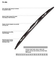 Ys-406 Universal Frame Wiper Blade for China