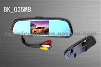 3.5 INCH MONITOR NORMAL REARVIEW MIRROR BK-035MB With Parking Sensor And Rearview Camera FOR HYUNDAI SONATA ELANTRA KIA