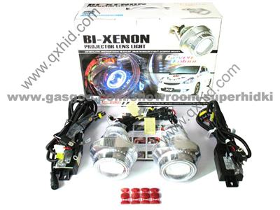 Hid Bi- Xenon Projector Lens Light with Angel Eye - 3 Universal