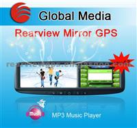 4.3 Inch Rearview Mirror Car GPS CM-043RA With Bluetooth For Porsche Cayenne