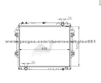 Hilux Radiator For Toyota 16400-0P050/16400-05160