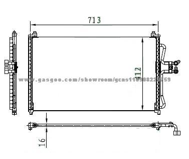 Auto Condensor 3298,Fan Condensor 3298,MAZDA Condenser 3298