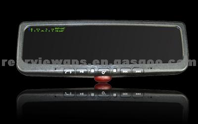 4.3 Inch Bluetooth Rear View Mirror With Compass With 16 Directions For Lincoln MKS From 2008 To 2011
