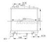 Radiator For KIA PRIDE 180-15-200