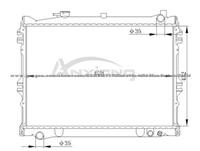 Auto Radiator For Mazda MPV'94-95 929HC JE15-15-200B