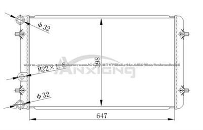 AudiAuto Radiator For A3/S3 1.6I 1J0121253H/1J0121253N/1J0121253P