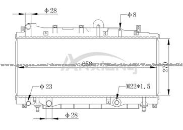 Auto Radiator For Fiat PUNTO 60'93 7794871