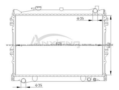 Auto Radiator For Mazda MPV'94-95 929HC JE15-15-200B