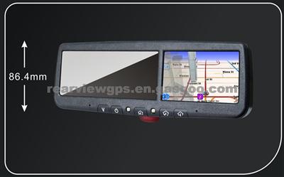 4.3 Inch Gps Navigation Rear View Mirror With 8GB SD Card And Bluetooth Music OM-043RA4 FOR BUICK HRV SPARK LOVA