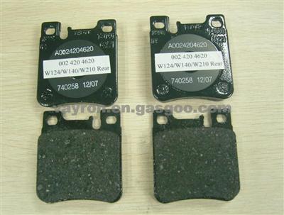 Benz W124,W140,W210 Rear Brake Pad, High Quality Benz Brake Pad