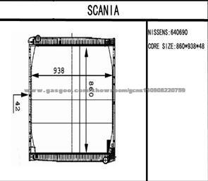 Radiator SCANIA 1442751 1397435