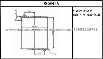 Radiator SCANIA 1439504