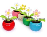 Car Ornament Solar Powered Flip Flap Sunflower