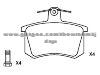 Brake Pad for AUDI 4A0 698 451