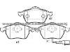 Brake Pad for AUDI 8N0 698 151 A