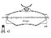 Brake Pad for VOLKSWAGEN 251 698 151 F