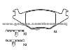 Brake Pad for SEAT 191 698 151 F