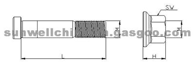 MERCEDES BENZ Hub Bolt And Nut