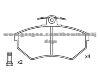 Brake Pad for SEAT 357 698 151 A