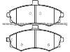 Brake Pad for HYUNDAI 58101-2DA30