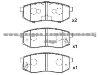 Brake Pad for HYUNDAI 53302-M2A01