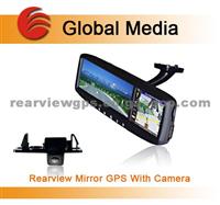 3.5 Inch GPS Rearview Mirror CM-035RA With Bluetooth For ChryslerTown & Country From 2001 To 2011