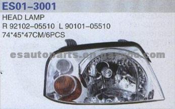 Hyundai Atos Head Lamp OEM :   R: 92102-05510 / L: 90101-05510