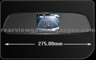 3.5 INCH MONITOR NORMAL REARVIEW MIRROR BK-035MB With Parking Sensor And Rearview Camera For Dodge Caravan From 2001 To 2011