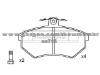 Brake Pad For AUDI 357698151B