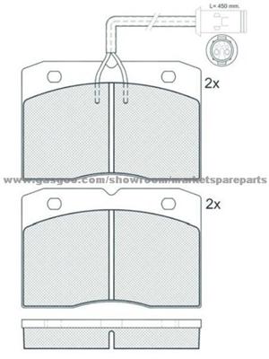 (1902292)21188-21048 For Iveco Brake Pads For Bus Or Truck