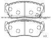 Brake Pad For NISSAN D1060-50Y90