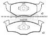 Brake Pad For VOLKSWAGEN 140 698 151 B