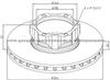 Mercedes Benz Brake Disc 6684210112 For Disc Brakes Bus And Truck