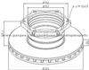 Mercedes Benz Brake Disc 6684230112 For Disc Brakes Bus And Truck