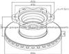 Mercedes Benz Brake Disc 6684230412 For Disc Brakes Bus And Truck