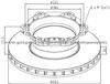 Mercedes Benz Brake Disc 6694210512 For Disc Brakes Bus And Truck