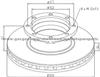 Mercedes Benz Brake Discs 9704230512 For Disc Brakes Bus And Truck